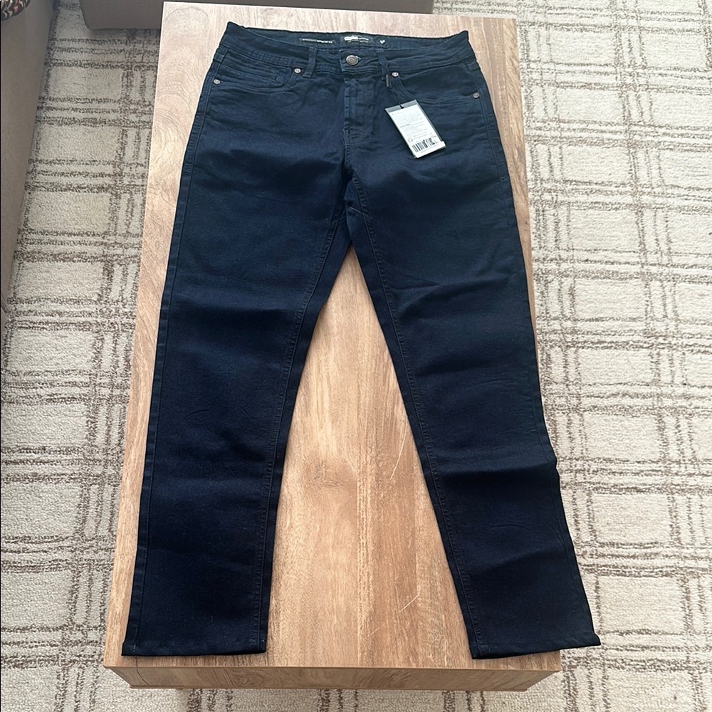 Men's Barbell dark rinse straight athletic fit jeans